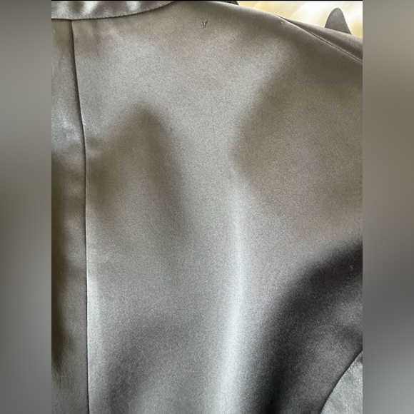 Veronica Beard Satin Dickey Blazer Black Size 4 - Picture 8 of 12